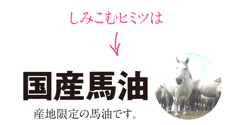 主成分は国産馬油