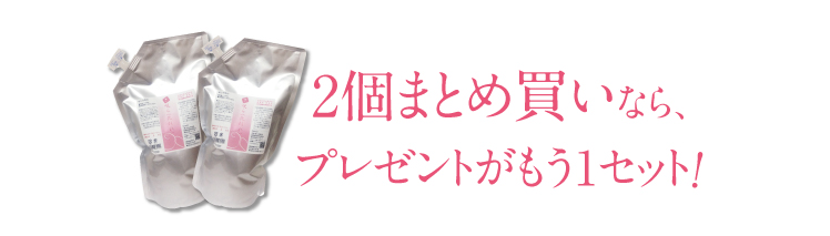 2個まとめ買いならプレゼントがもう1セット